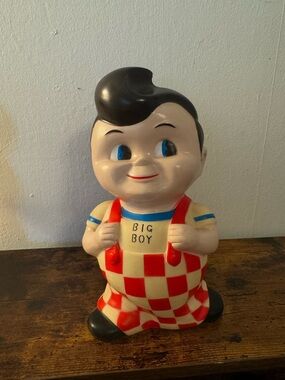 Vintage Bob’s Big Boy Plastic Piggy Bank - 9”
